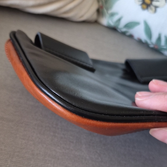 Clare V Two-Tone Leather Belt Bag Fanny Pack in Brown & Black - Picture 8 of 10